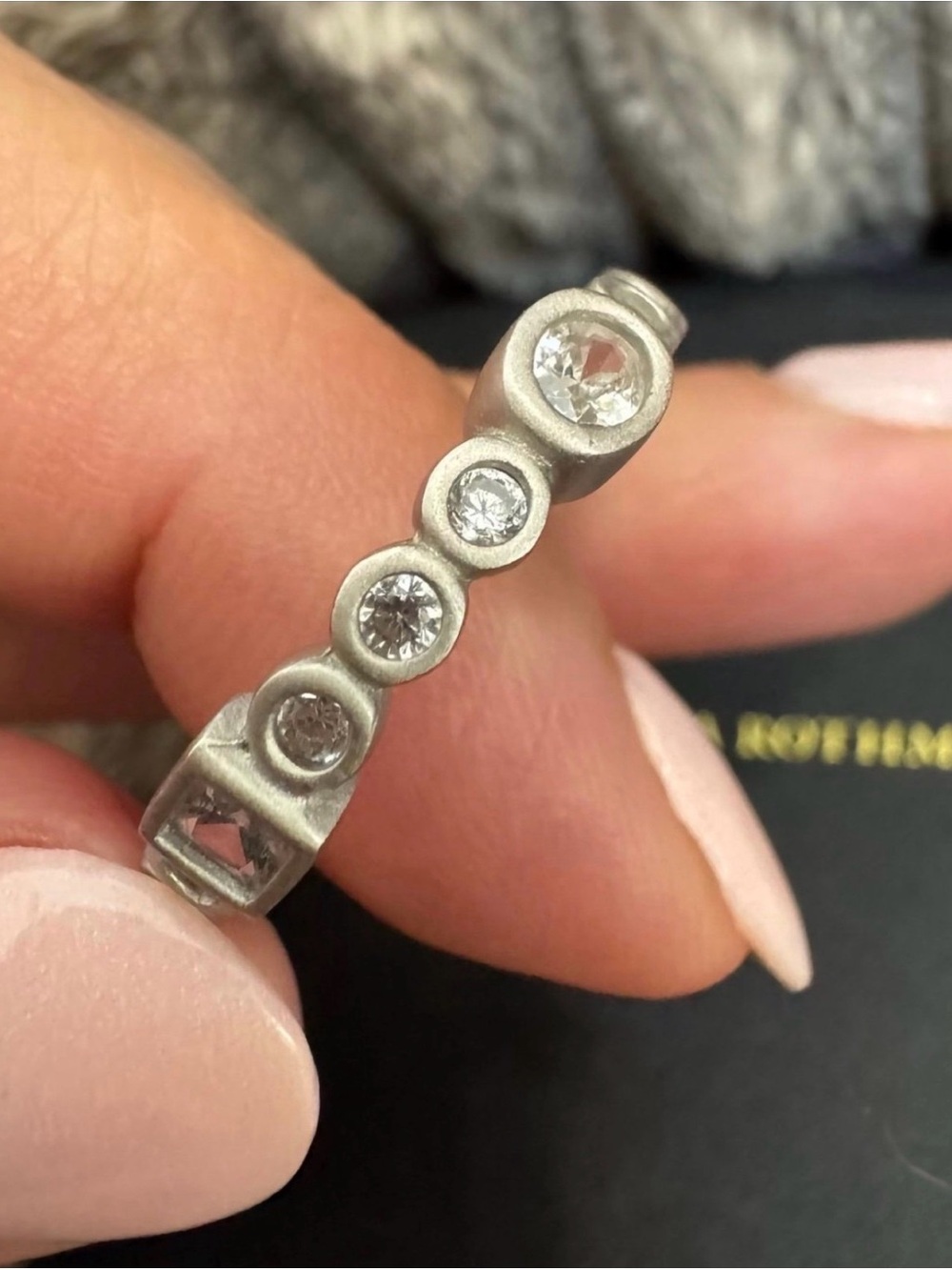 Freida Rothman 9.25 Sterling Silver Band Stacking Ring